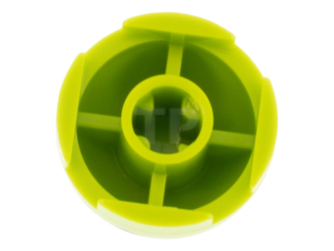 LEGO&reg; 6342609 - 553pb039 - Brick, Round 2 x 2 Dome Top with Green Dots, White Eye and Dark Pink Tongue Pattern