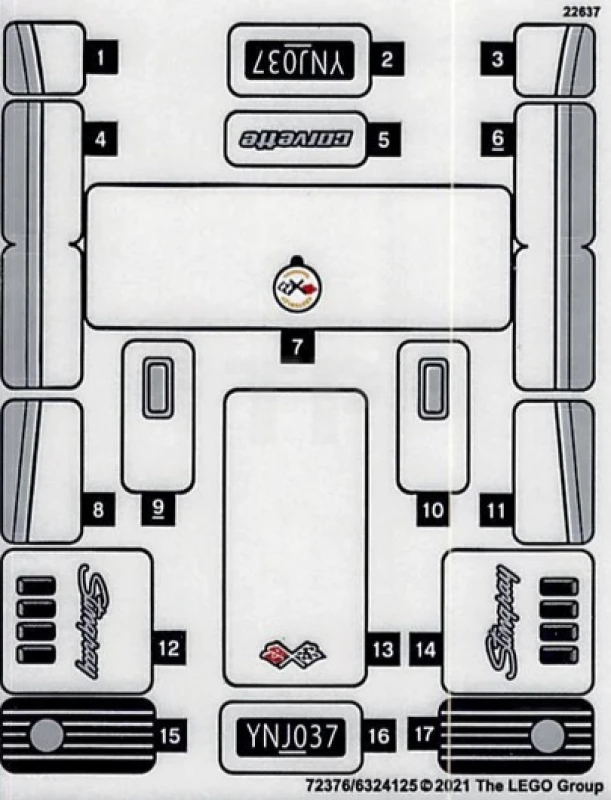 LEGO&reg;  - Sticker for Set 76903 - Sheet 2