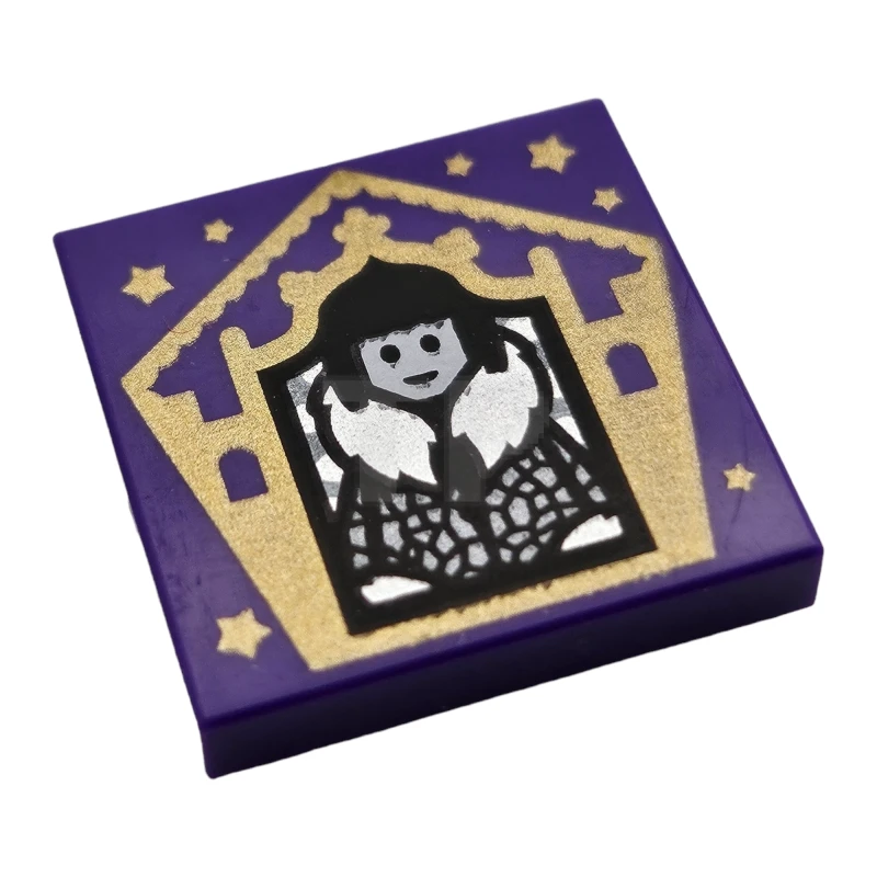 LEGO&reg; 6342521 - 3068pb1738 - Tile 2 x 2 with Groove with Chocolate Frog Card Olympe Maxime Pattern