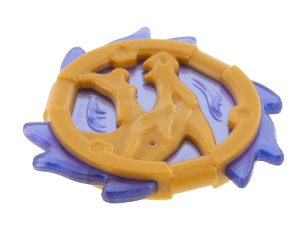 LEGO&reg; 6337448 - 69567pb03 - Ring 3 x 3 with Dragon Head Pattern (Ninjago Storm Amulet)