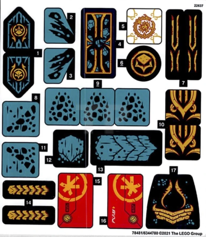 LEGO&reg;  - Sticker for Set 71755