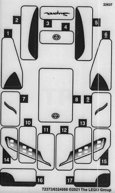 LEGO&reg;  - Autocollant pour l'ensemble 76901