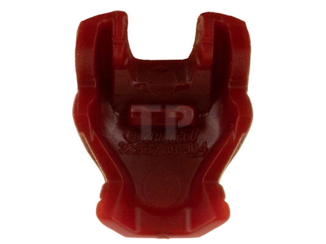 LEGO&reg; 6336897 - 10908pb16 - Minifigure, Visor Top Hinge with Gold Face Shield, White Eyes and 2 Black Rivets Pattern