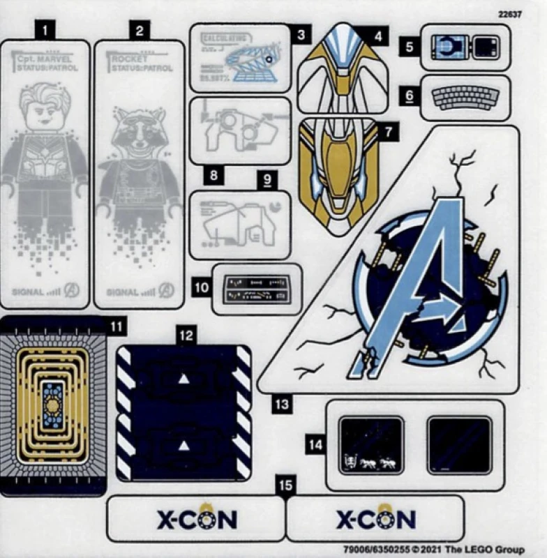 LEGO&reg; 6350255 - Sticker for Set 76192