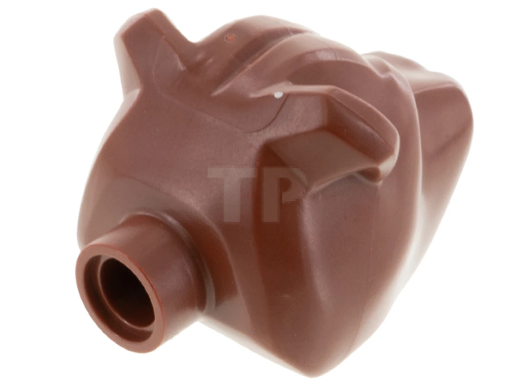 LEGO&reg; 6372218 - 78536pb01 - Dog Head with Mouth with Drool Pattern (Fluffy)