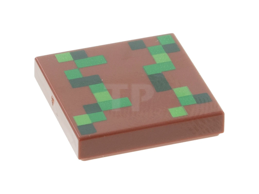 LEGO&reg; 6353255 - 3068pb1790 - Baldosa 2 x 2 con dibujo pixelado (Minecraft)