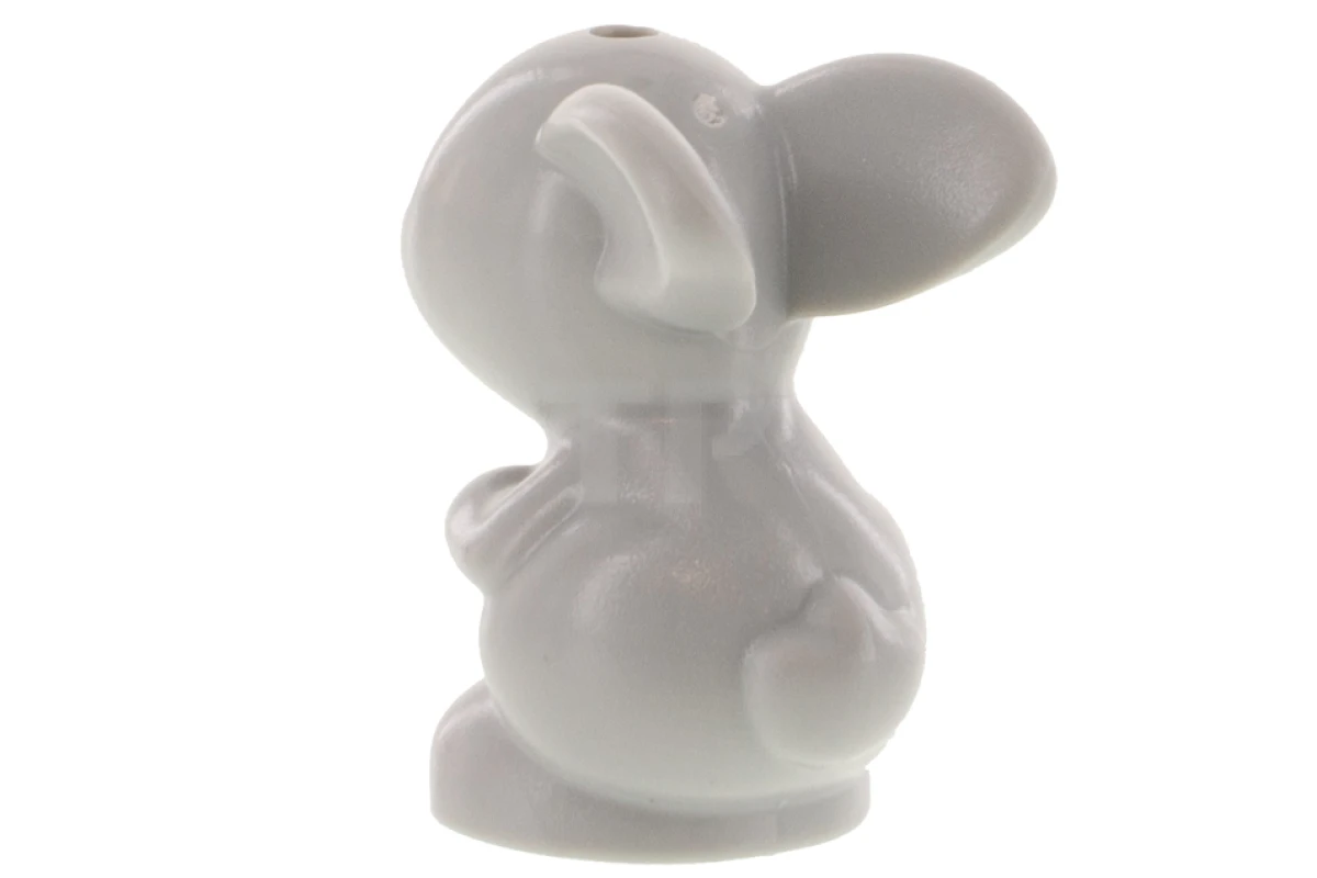 LEGO&reg; 6331493 - 34050pb02 - Bunny / Rabbit, Friends, Sitting with Dark Turquoise Eyes, Black Nose and Mouth and White Muzzle Pattern