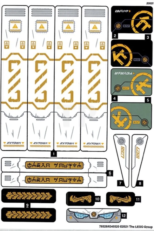 LEGO&reg; 6345520 - Sticker for Set 71756