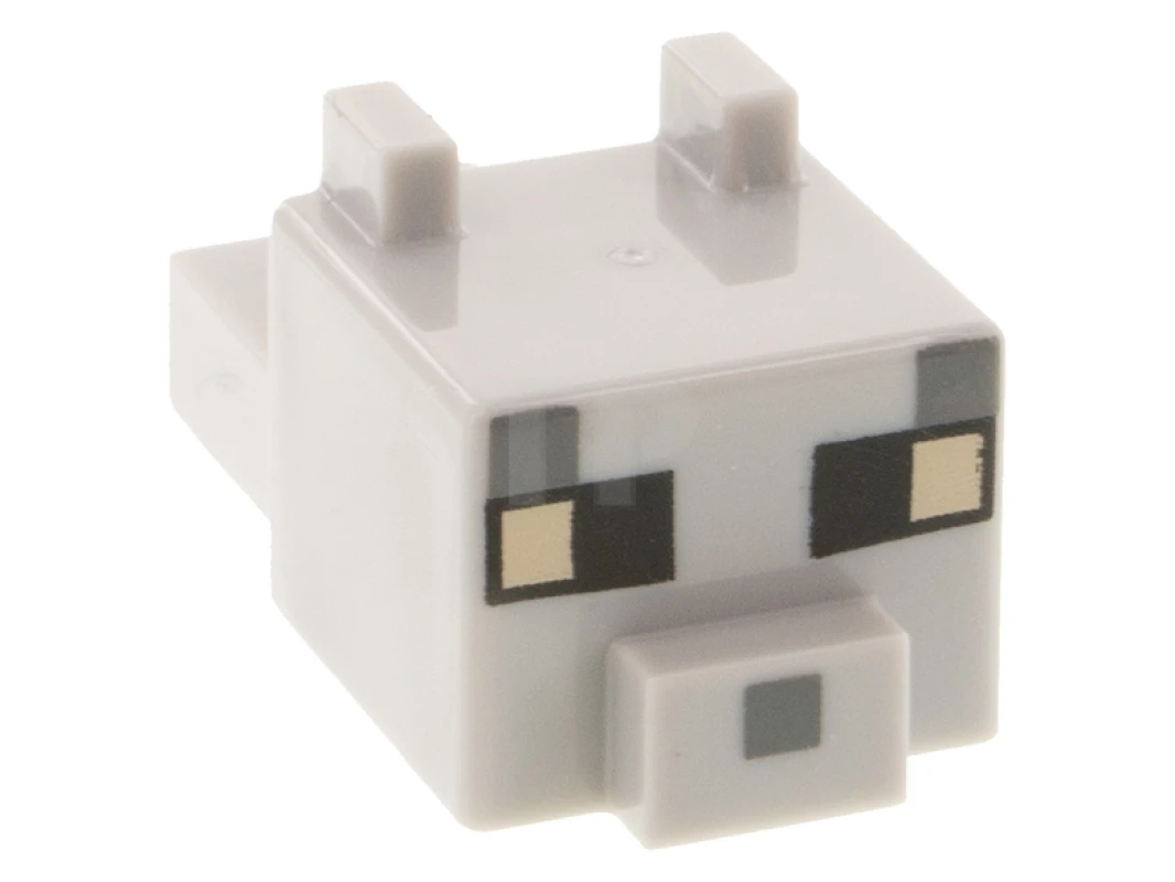 LEGO&reg; 6347335 - 24008pb07 - Minecraft Head, Blocky with Ears and Nose (Cat)