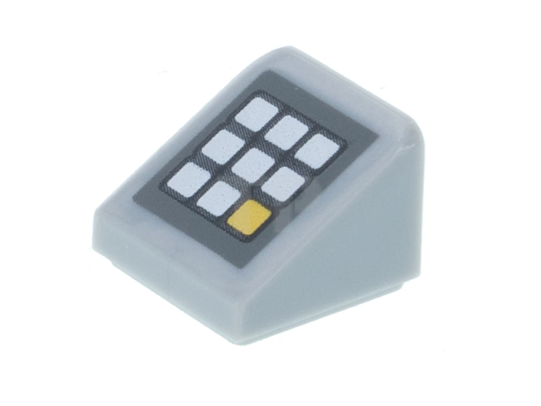LEGO&reg; 6343004 - 54200pb106 - Pente 30° 1 x 1 x 2/3 avec motif de clavier.