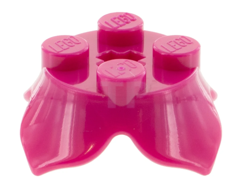 LEGO&reg; 6097519 - 15469 - Steen 2 x 2 Rond met 4 bloemblaadjes Voet en asgat