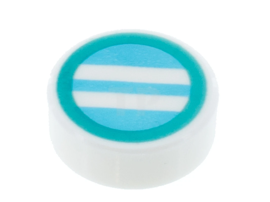 LEGO&reg;  - 98138pb191 - Tile 1 x 1 Round with Circle and Lines Pattern