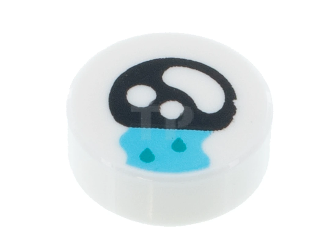 LEGO&reg;  - 98138pb192 - Tile 1 x 1 Round with Eye and Tear Pattern