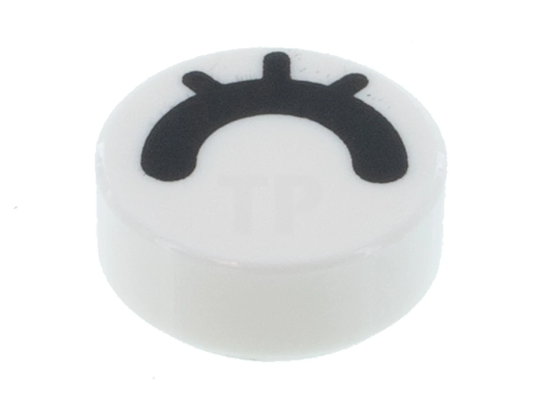 LEGO&reg;  - 98138pb195 - Fliese 1 x 1 Rund mit geschlossenem Augenmuster