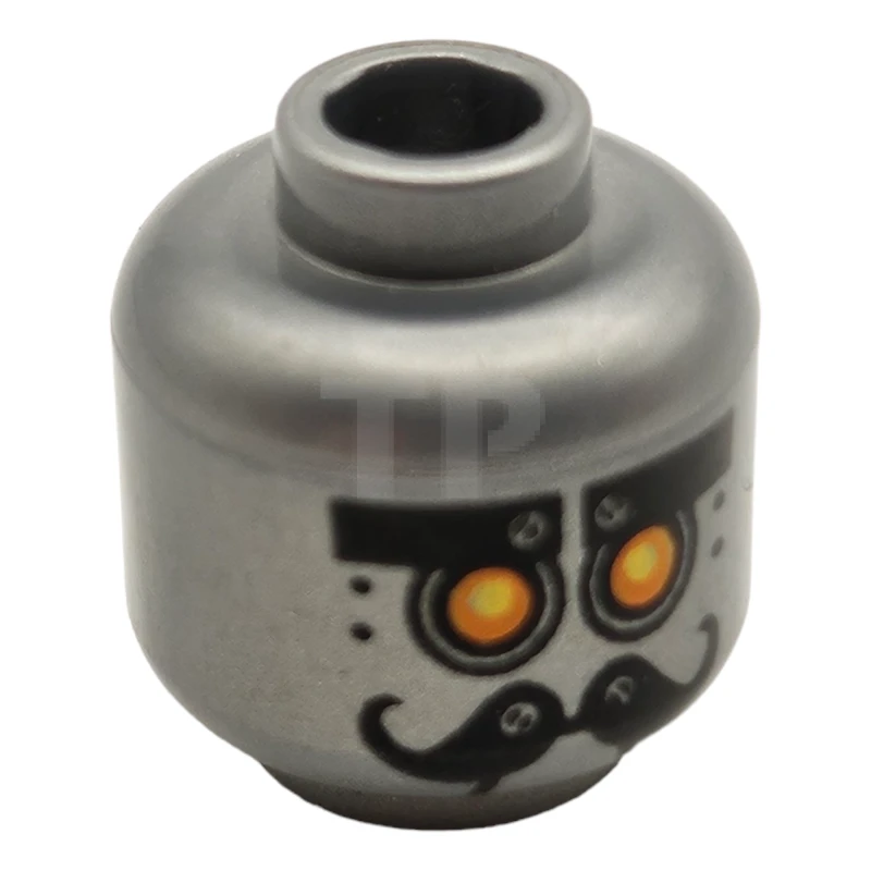 LEGO&reg; 6125452 - 3626cpb1653 - Kopf Minifigur mit Roboter und Schnurrbartmuster