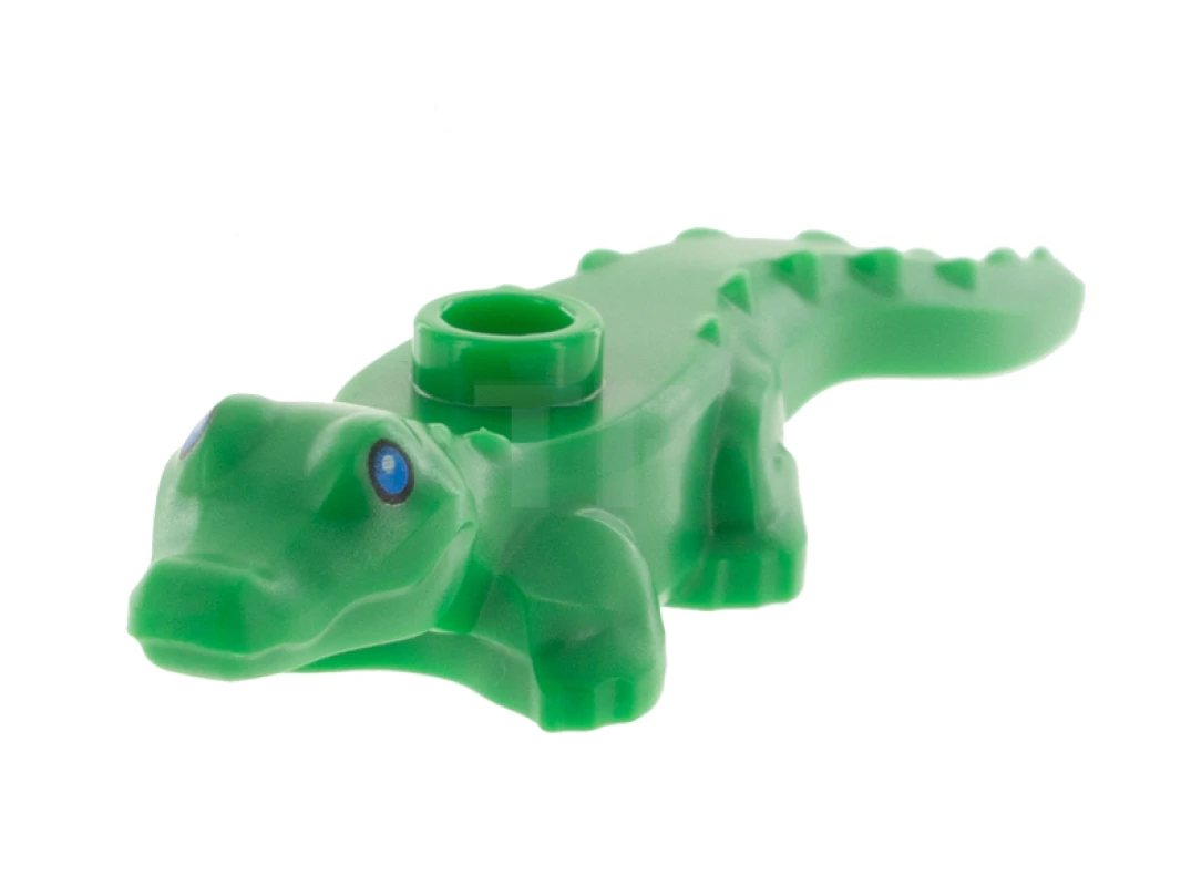 LEGO&reg; 6352695 - 78532pb01 - Alligator / Crocodile Baby Hatchling with Eyes Pattern