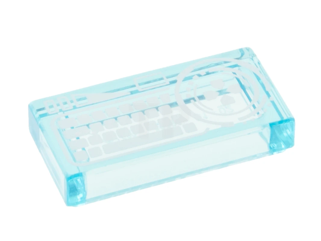 LEGO&reg; 6349302 - 3069pb0973 - Tegel 1 x 2 met toetsenbord en crosspatroon
