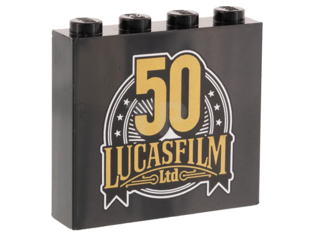 LEGO&reg; 6349122 - 49311pb014 - Brick 1 x 4 x 3 with '50 LUCASFILM Ltd' Pattern