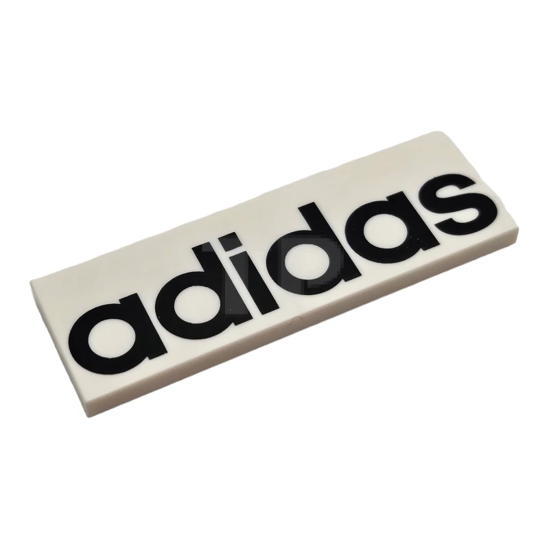 LEGO&reg; 6333988 - 69729pb007 - Tile 2 x 6 with 'adidas' Pattern