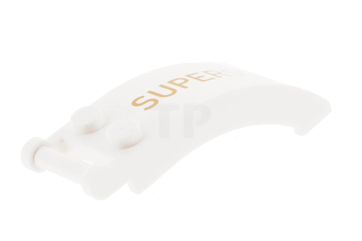 LEGO&reg; 6356899 - 92474pb007L - Windscreen 6 x 2 x 2 with Bar Handle with 'SUPERSTAR' Pattern - Left Side