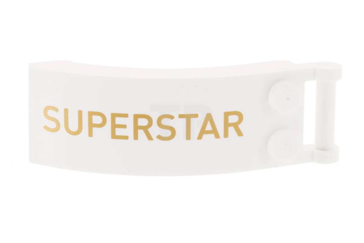 LEGO&reg; 6333984 - 92474pb007R - Windscherm 6 x 2 x 2 met stuurhendel met 'SUPERSTAR' patroon - Rechterzijde