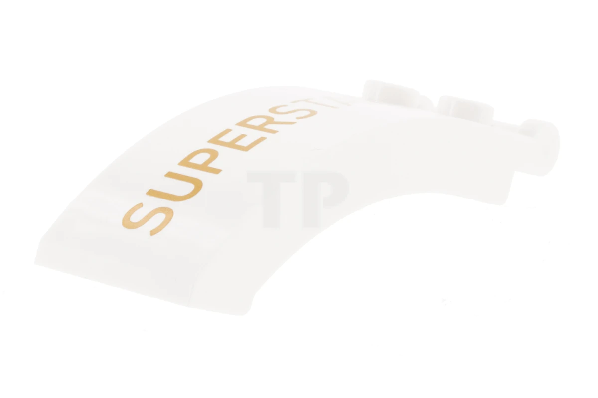 LEGO&reg; 6333984 - 92474pb007R - Windscherm 6 x 2 x 2 met stuurhendel met 'SUPERSTAR' patroon - Rechterzijde