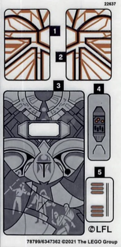 LEGO&reg; 6347362 - Sticker for Set 75310