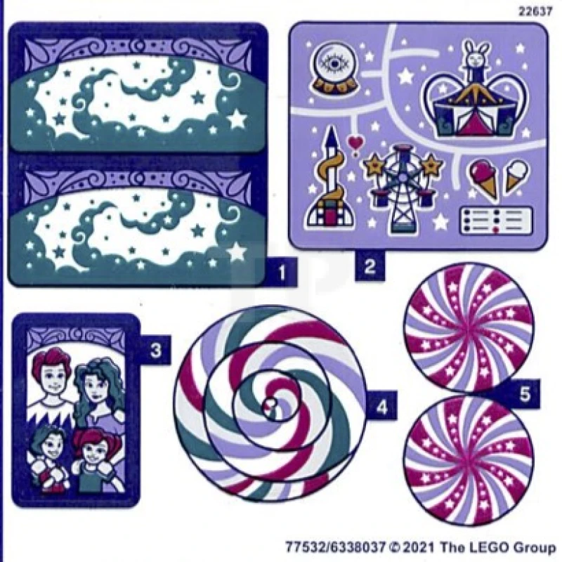 LEGO&reg; 6338037 - Adesivo per il set 41689 - Foglio 1