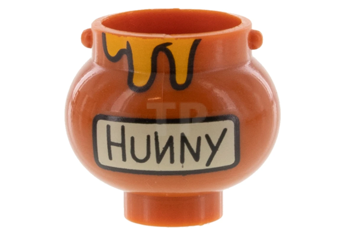 LEGO&reg; 6347770 - 98374pb04 - Minifigure, Utensil Pot Small with Handle Holders and Dripping Honey and 'HUNNY' Pattern