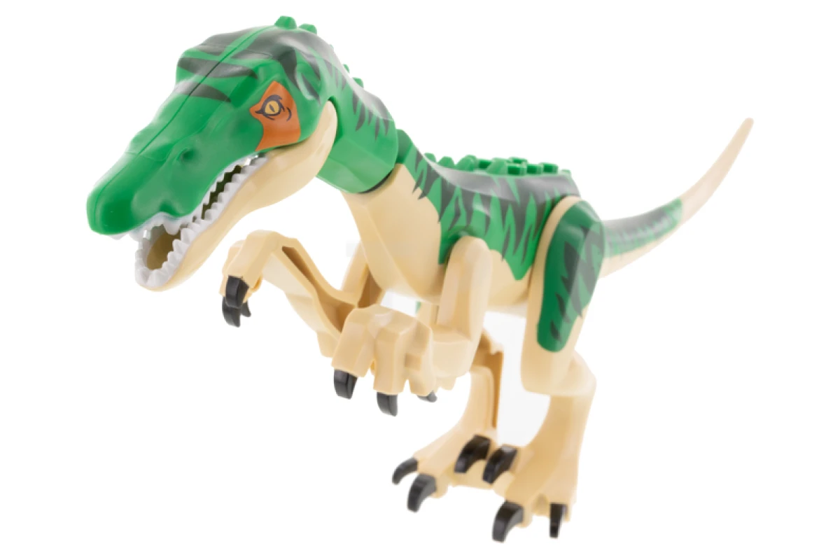 LEGO&reg; Baryonyx02 -  - Dinosaur Baryonyx with Dark Green Stripes Pattern