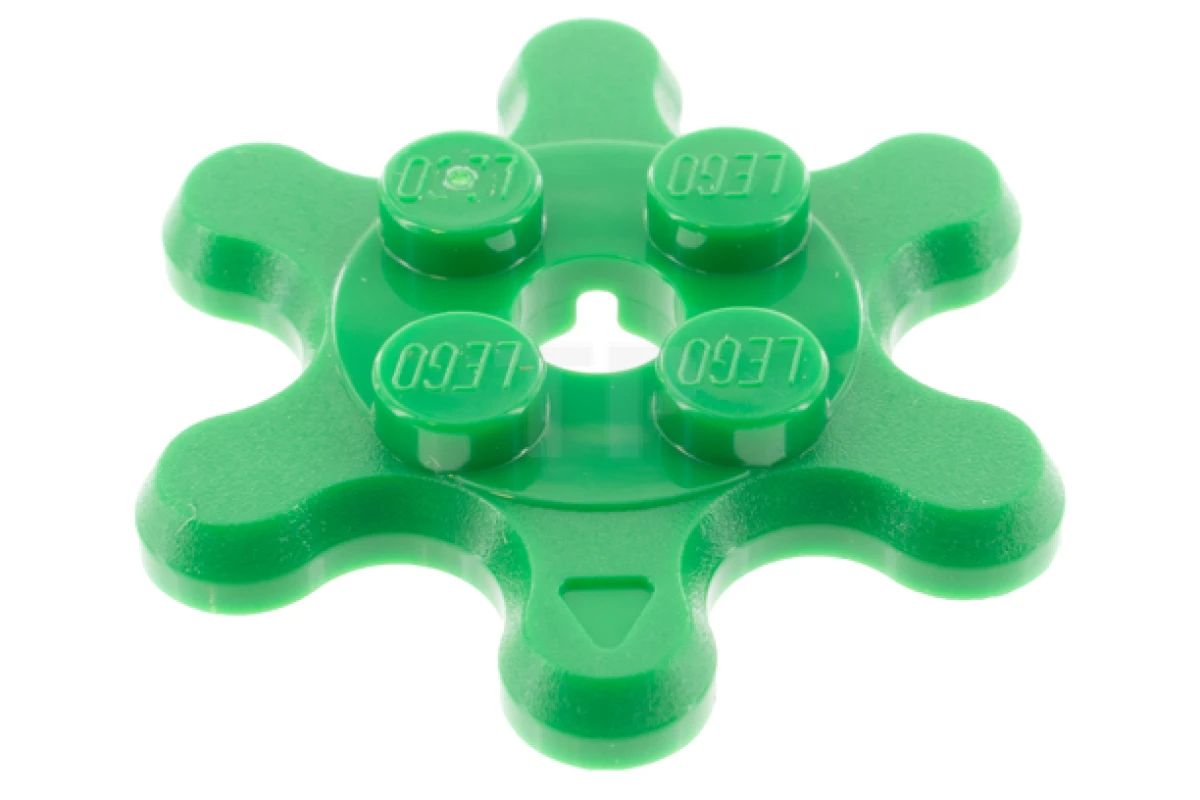 LEGO&reg; 6328186 - 35442 - Plate, Modified 2 x 2 with 6 Gear Teeth / Flower Petals