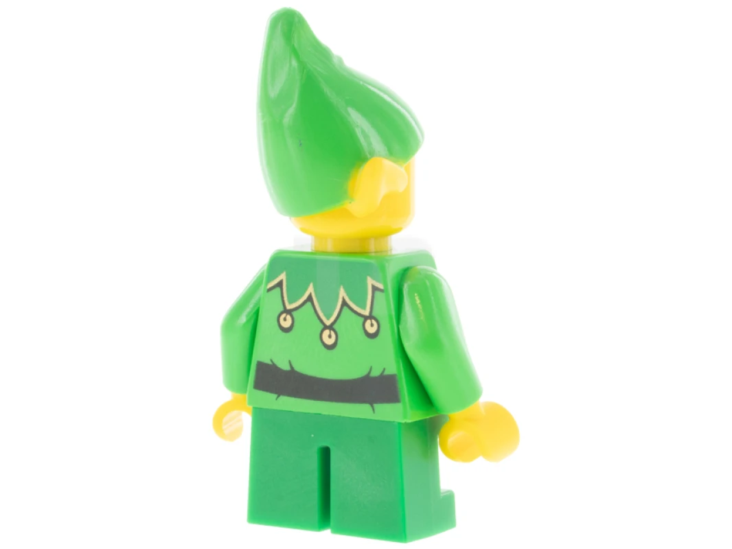 LEGO&reg; hol204 Elfo - Colletto smerlato verde con campanelle e lentiggini