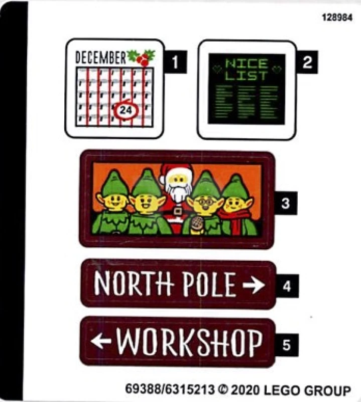 LEGO&reg; 6315213 - Adesivo per il set 10275