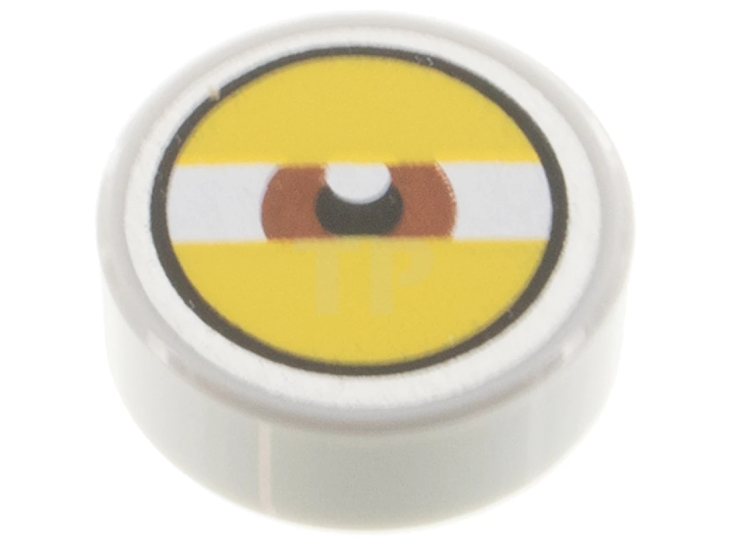 LEGO&reg; 6310556 - 98138pb206 - Tile 1 x 1 Round with Eye Pattern