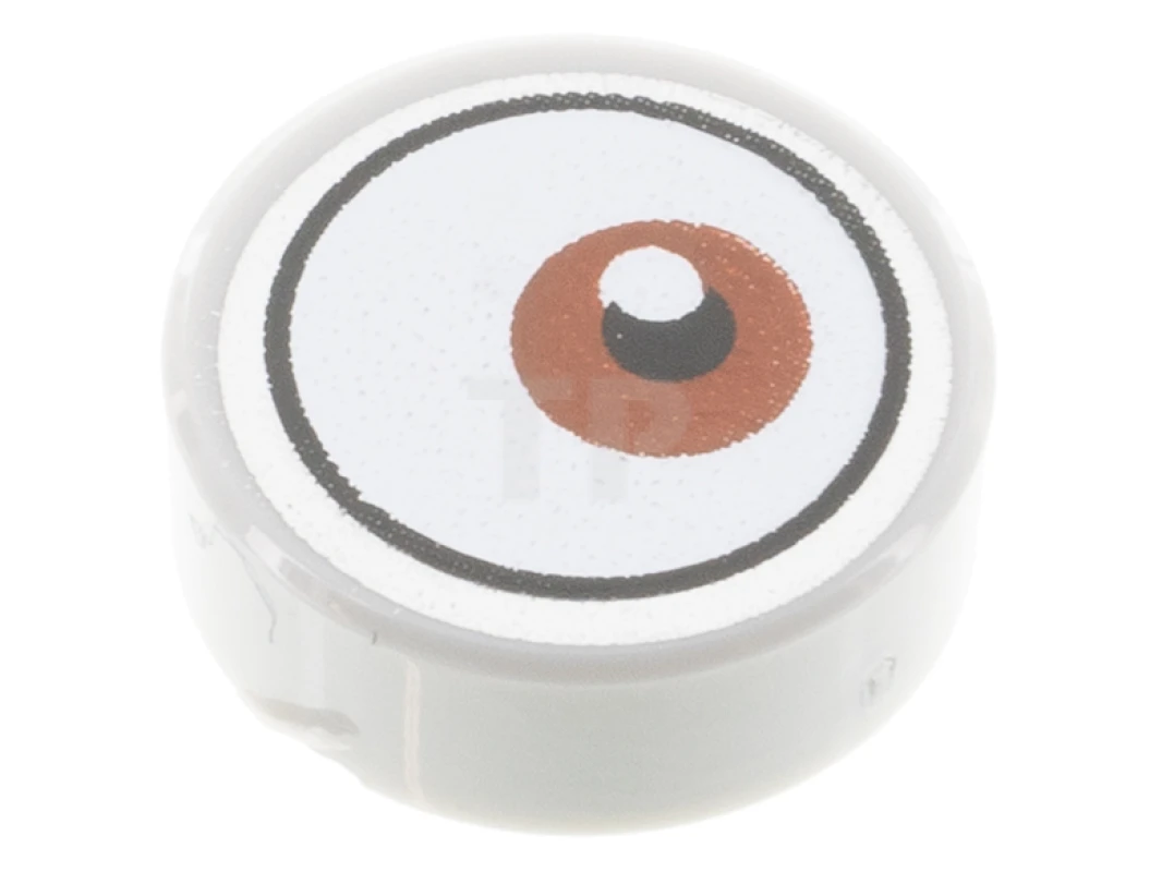 LEGO&reg; 6495169 - 98138pb210 - Tile 1 x 1 Round with Eye Pattern