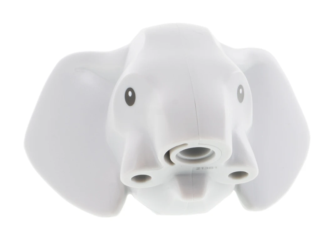 LEGO&reg; 6341542 - bb1187c01pb01 - Elephant Type 2 Head with Black Eyes Pattern