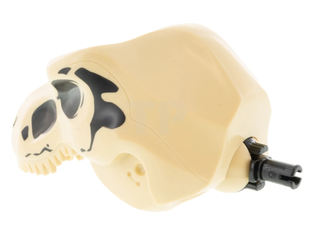 LEGO&reg; 6364783 - 98161c07pb01 - Dinosaur, Tyrannosaurus Rex Head with Pin, Black Skull Pattern