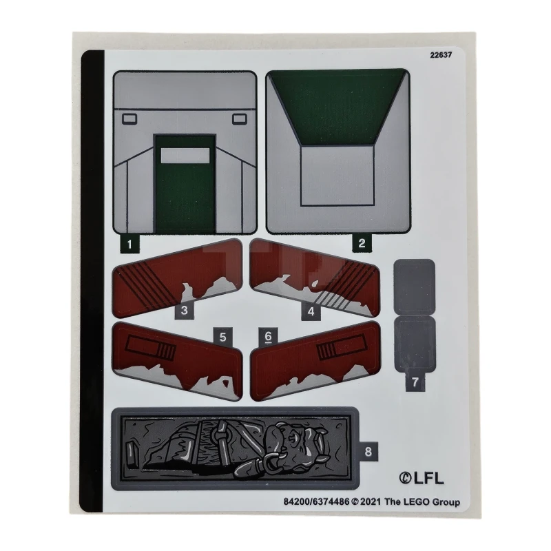 LEGO&reg; 6374486 - Sticker for Set 75312