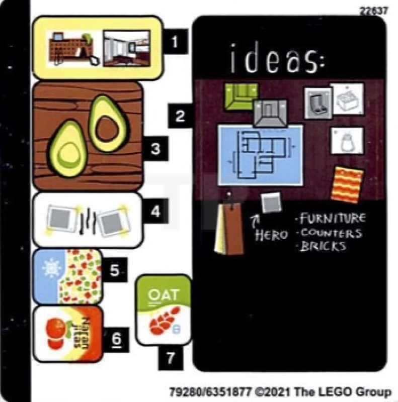 LEGO&reg; 6351877 - Sticker for Set 10291 - Sheet 2