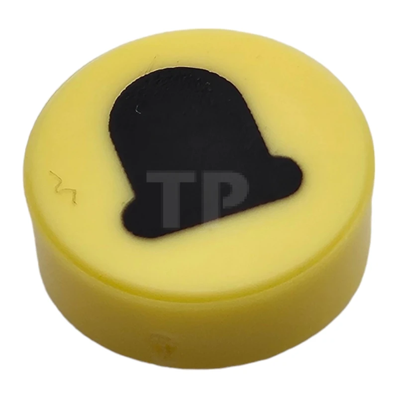 LEGO&reg; 6337919 - 98138pb253 - Baldosa 1 x 1 Redonda con Dibujo de Ojos