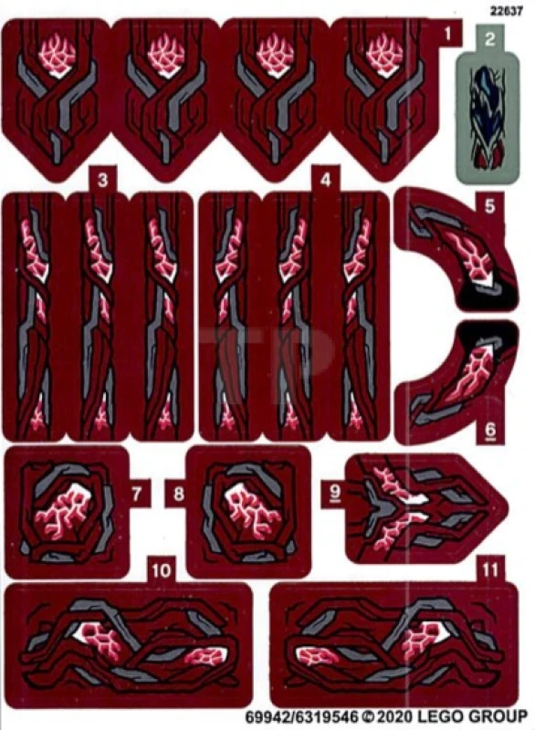 LEGO&reg; 6319546 - Sticker for Set 76155