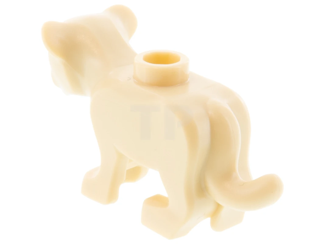 LEGO&reg; 6343841 - 77307pb01 - Lion Baby Cub with Black Eyes, Nougat Nose, and White Muzzle Pattern