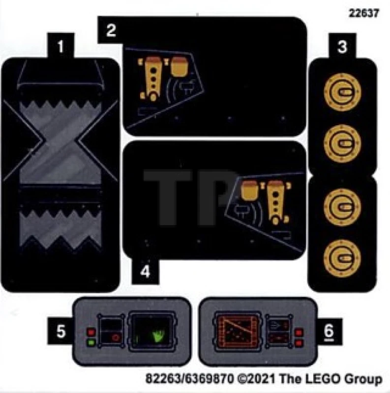 LEGO&reg;  - Sticker for Set 76239