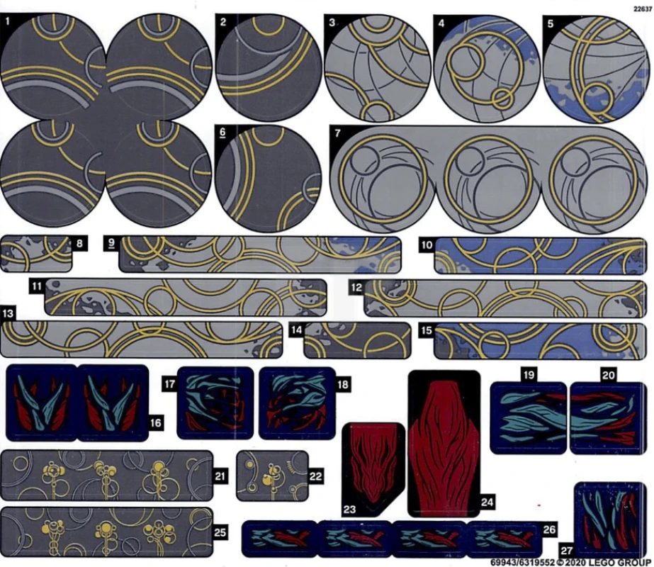 LEGO&reg;  - Autocollant pour l'ensemble 76156