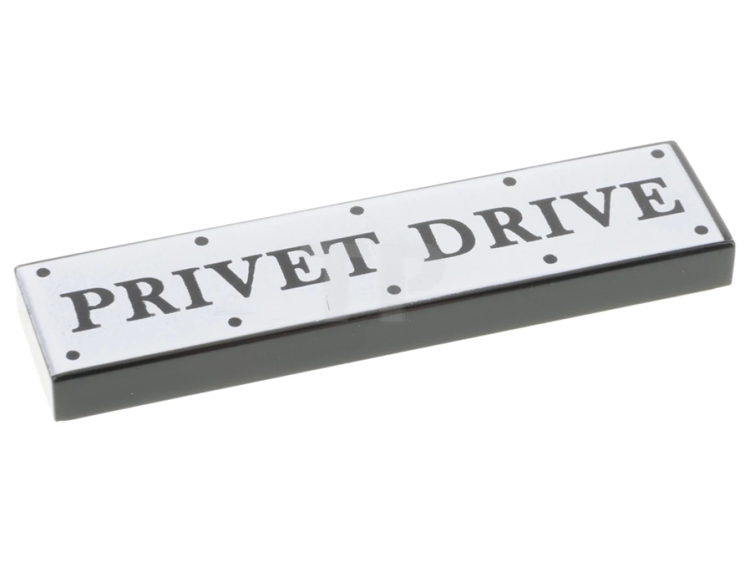 LEGO&reg; 2431pb736 - 6341790 - Tile 1 x 4 with 'PRIVET DRIVE' Road Sign Pattern