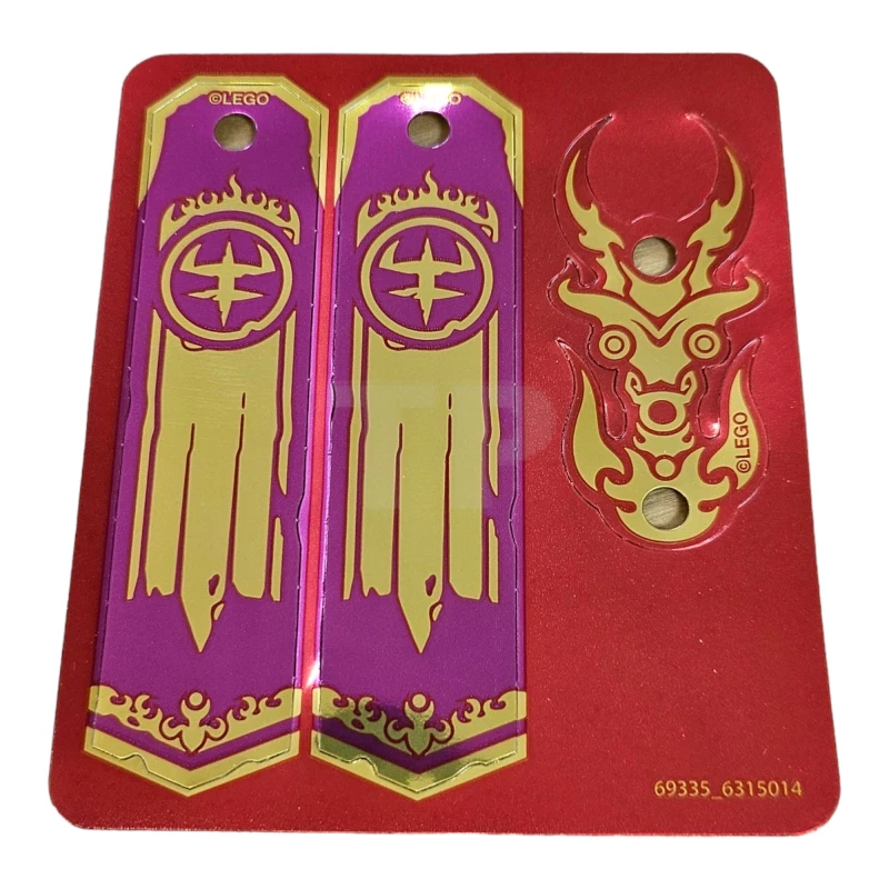 LEGO&reg; 6315014 - 80016pls01 - Plastic Banners with Monkie Kid Pattern, Sheet of 3