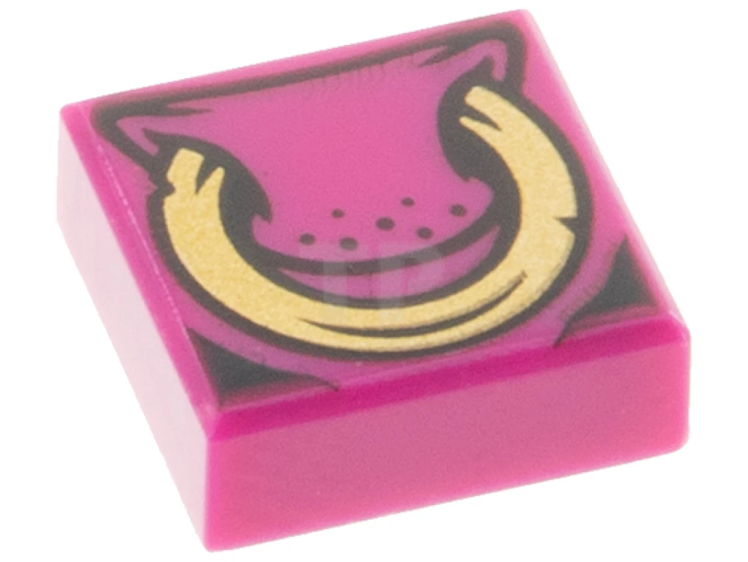 LEGO&reg; 6309187 - 3070pb177 - Tile 1 x 1 with Bull Nose and Ring Pattern