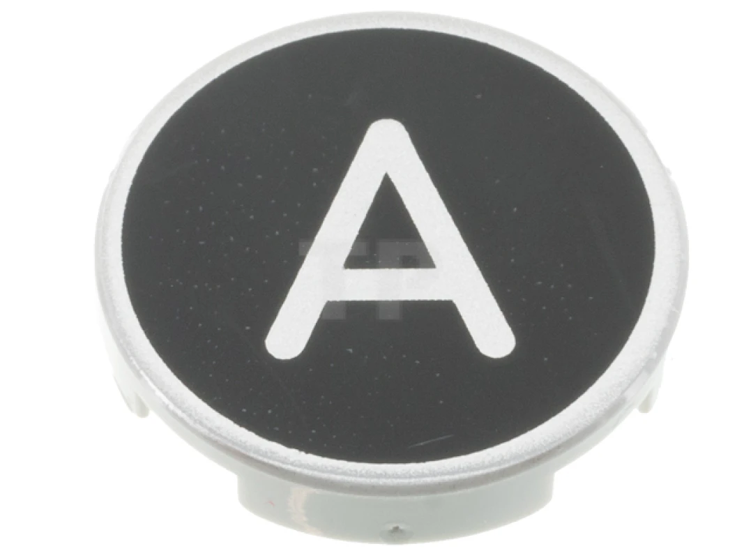 LEGO&reg; 6352986 - 14769pb422 - Tile 2 x 2 Round with Bottom O and Letter A Pattern 