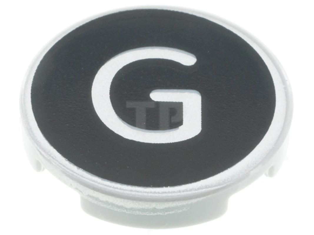 LEGO&reg; 6352990 - 14769pb428 - Tile 2 x 2 Round with Bottom O and Letter G Pattern