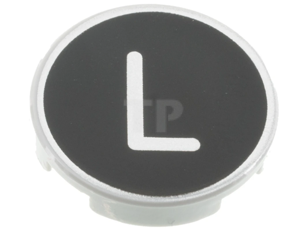 LEGO&reg; 6352994 - 14769pb433 - Tile 2 x 2 Round with Bottom O and Letter L Pattern